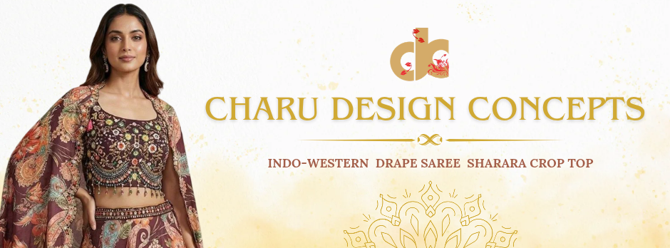 CHARU DESIGN CONCEPTS – The Hidden Gem of Chandni Chowk for Drape Sarees, Sharara & Latest Indo-Western Ethnic Wear